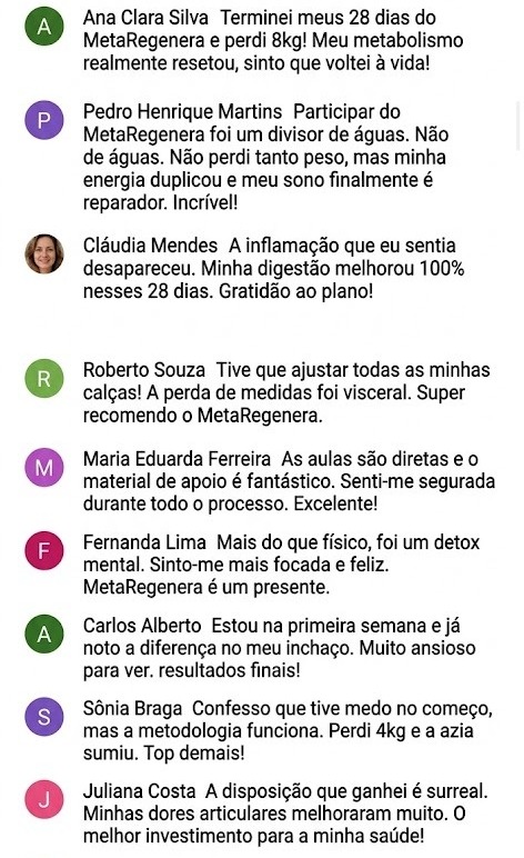 Depoimentos de Sucesso